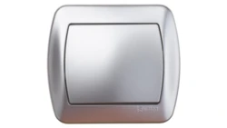 Simon Akord Łącznik jednobiegunowy aluminium metalizowane AW1/26