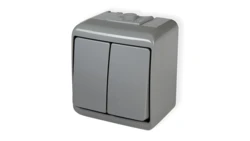 JUNIOR Łącznik świecznikowy podświetlany popielaty 10WHE-2L