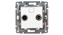 DANTE Gniazdo antenowe RTV przelotowe 8dB białe 450474