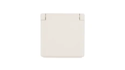 Simon 82 Pokrywa bryzgoszczelna gniazda z/u IP44 z klapką pełną biała 82068K-30