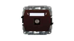 TREND Gniazdo antenowe pojedyncze TV brązowy 4GTV-1