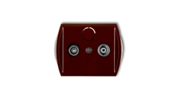 TREND Gniazdo antenowe RTV końcowe w szeregu gniazd przelotowych 6dB brązowy 4G6K