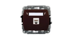 TREND Gniazda komputerowe pojedyncze 1xRJ45, kat. 5e, 8-stykowy brązowy 4GK-1