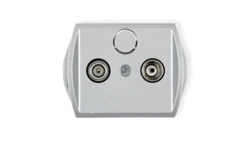 TREND Gniazdo antenowe RTV końcowe w szeregu gniazd przelotowych 6dB srebrny 5G6K