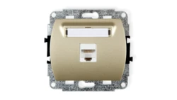 TREND Gniazda komputerowe pojedyncze 1xRJ45, kat. 6, ekranowane, 8-stykowy złoty 6GK-5