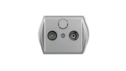 TREND Gniazdo antenowe RTV końcowe 2dB srebrny metalik 7G2K