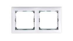 VALENA Ramka podwójna pozioma biała 774462