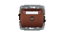 TREND Gniazdo antenowe pojedyncze TV brĄzowy metalik 9GTV-1