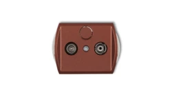 TREND Gniazdo antenowe RTV przelotowe 15dB brĄzowy metalik 9G15P