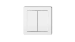 DECO Nadajnik 2-klawiszowy 4-kanałowy do systemu Exta Free biały DEF-2