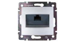 VALENA Gniazdo telefoniczne aluminium 1xRJ45 5e UTP 770230