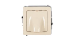 DECO Mechanizm wypustu kablowego beżowy 1DWPK
