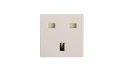 MOSAIC Gniazdo pojedyncze z/u 13A standard brytyjski białe 077505