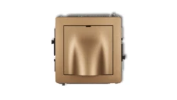 DECO Mechanizm wypustu kablowego złoty metalik 8DWPK