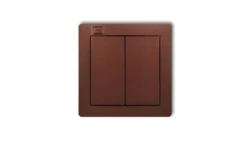 DECO Nadajnik 2-klawiszowy 4-kanałowy do systemu Exta Free brązowy metalik 9DEF-2