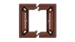 DECO Puszka natynkowa pojedyncza, składana DECO brązowy metalik 9DPU-1