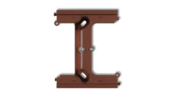 DECO Moduł rozszerzający puszkę natynkową pojedynczą, składaną do ramek wielokrotnych DECO brązowy metalik 9DPU-2