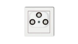 DECO Gniazdo multimedialne 3F DATA (UPC) biały DGMU