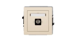 DECO Gniazdo antenowe pojedyncze TV beżowy 1DGTV-1