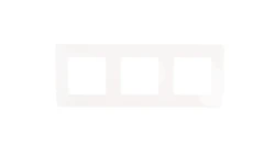 NILOE Ramka potrójna biała 665003