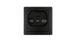 DECO Gniazdo antenowe RTV końcowe 2dB czarny mat 12DG2K