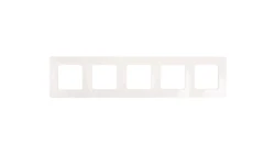 NILOE Ramka pięciokrotna kremowy tworzywo Poziomy i pionowy pięciokrotna 665015