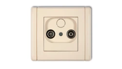 FLEXI Gniazdo antenowe RTV końcowe 2dB beżowy 1FG2K