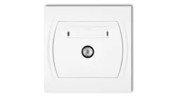 LOGO Gniazdo antenowe TV pojedyncze biały LGTV-1