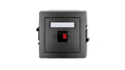 DECO Gniazdo głośnikowe pojedyncze grafitowy 11DGG-1