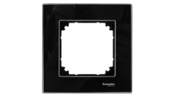 Merten M-Elegance Ramka pojedyncza szklana onyks czarny MTN404103