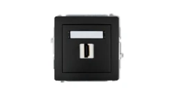 DECO Gniazdo pojedyncze HDMI czarny mat 12DHDMI-3 /3szt./