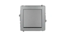 DECO Łącznik jednobiegunowy srebrny metalik 7DWP-1