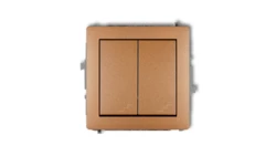 DECO Łącznik podwójny schodowy złoty metalik 8DWP-33