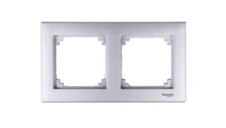 Merten M-Plan Ramka podwójna aluminium MTN486260