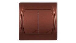 LOGO Łącznik podwójny schodowy brĄzowy metalik 9LWP-33