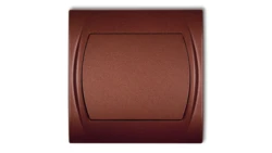 LOGO Łącznik jednobiegunowy podświetlany brązowy metalik 9LWP-1L