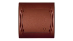 LOGO Przycisk /dzwonek/ podświetlany brązowy metalik 9LWP-4L