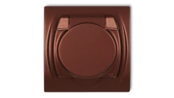 LOGO Gniazdo bryzgoszczelne z/u SCHUKO (klapka brązowy metalik) brązowy metalik 9LGPB-1sp