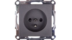 Merten System M Gniazdo pojedyncze z/u 16A IP20 z przesłonami antracyt MTN2600-0414