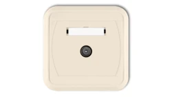 LIZA Gniazdo antenowe pojedyncze TV beżowy 1GTV-1L