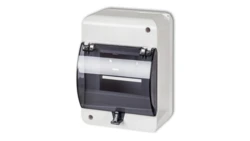 Rozdzielnica 5 modułowa z zerem i klapką biała OB-5ZZK