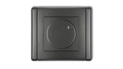 FLEXI Elektroniczny regulator oświetlenia przyciskowo-obrotowy do lamp LED grafitowy 11FRO-2