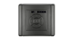 FLEXI Elektroniczny sterownik roletowy (przycisk centralny/dodatkowy) grafitowy 11FSR-6