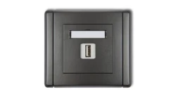 FLEXI Gniazdo pojedyncze USB-AA 3.0 grafitowy 11FGUSB-5