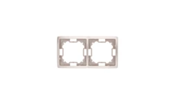 Simon Basic Standard Ramka podwójna uniwersalna satynowa BMR2/29