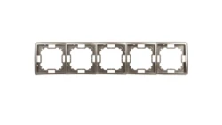 Simon Basic Standard Ramka pięciokrotna uniwersalna satynowa BMR5/29