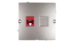 Simon Basic Gniazdo komputerowe pojedyncze RJ45 kat.5e satynowe BMF51.02/29