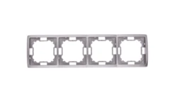 Simon Basic Standard Ramka poczwórna uniwersalna stal inox BMR4/21