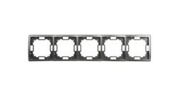 Simon Basic Standard Ramka pięciokrotna uniwersalna stal inox BMR5/21