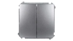 Simon Basic Łącznik schodowy podwójny stal inox BMW6/2.01/21